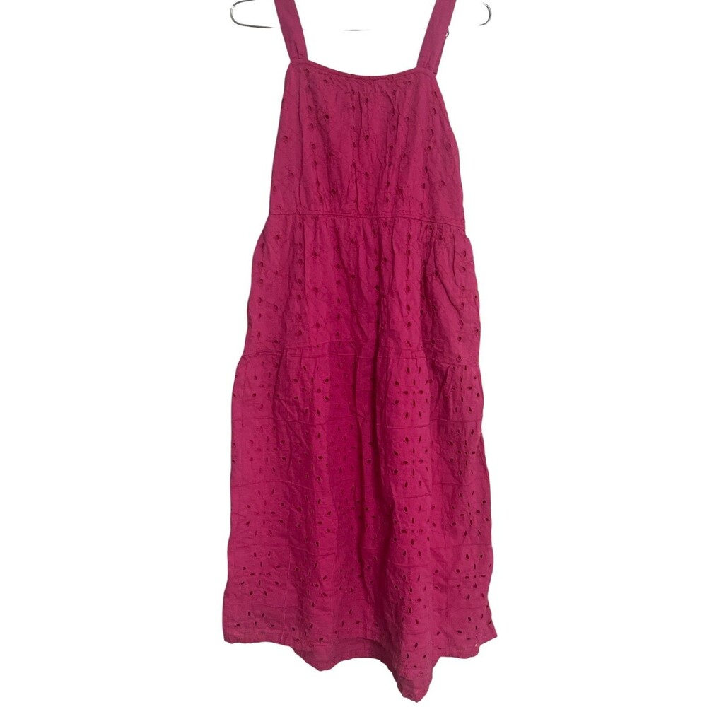 Abercrombie Fitch Pink Spaghetti Strap Sun Dress Girl 11/12 Fairycore Fall .....